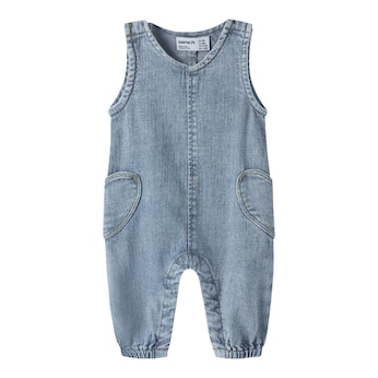 Jeans-Overall mit Herztaschen