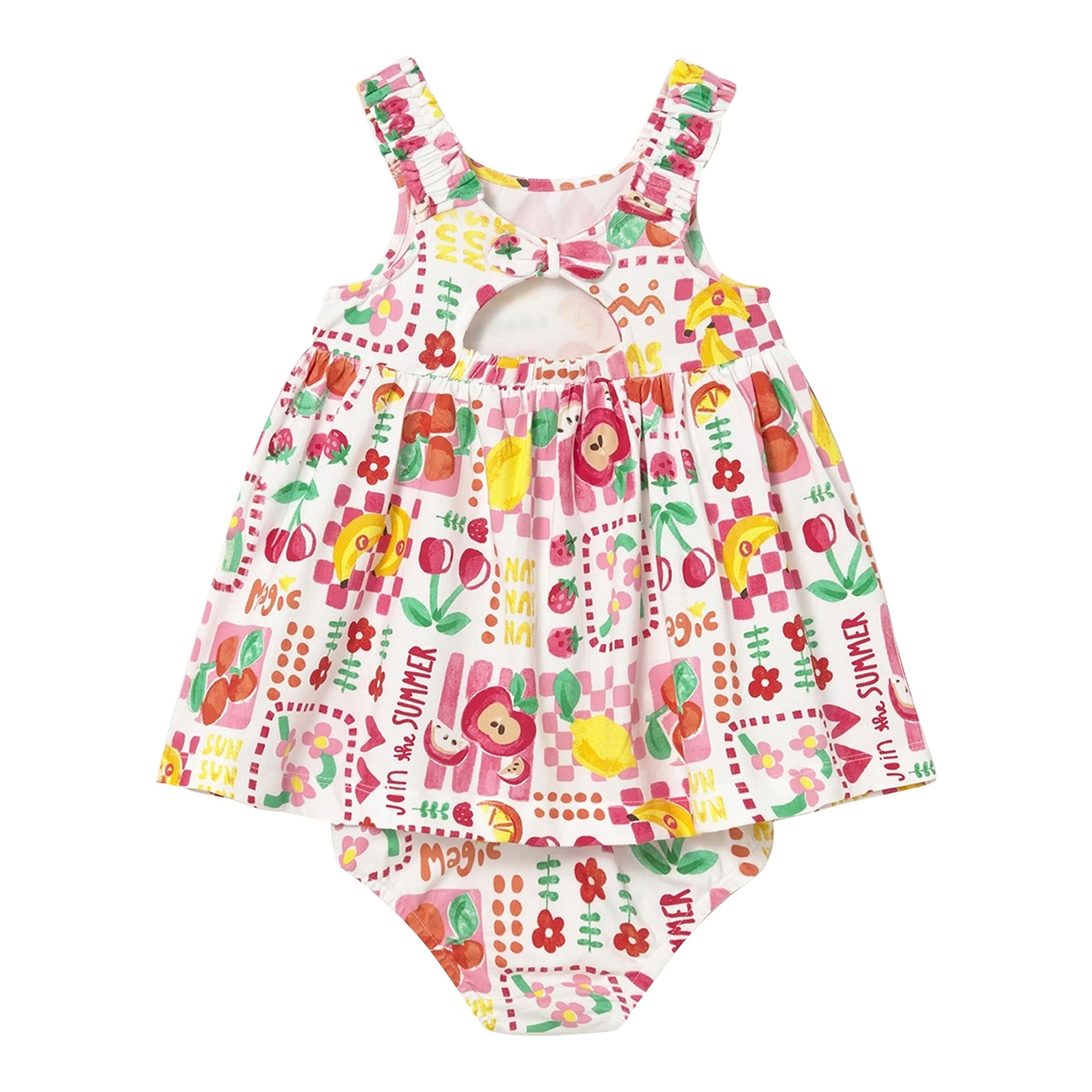 Mayoral Baby Kleid ohne Arm Früchte