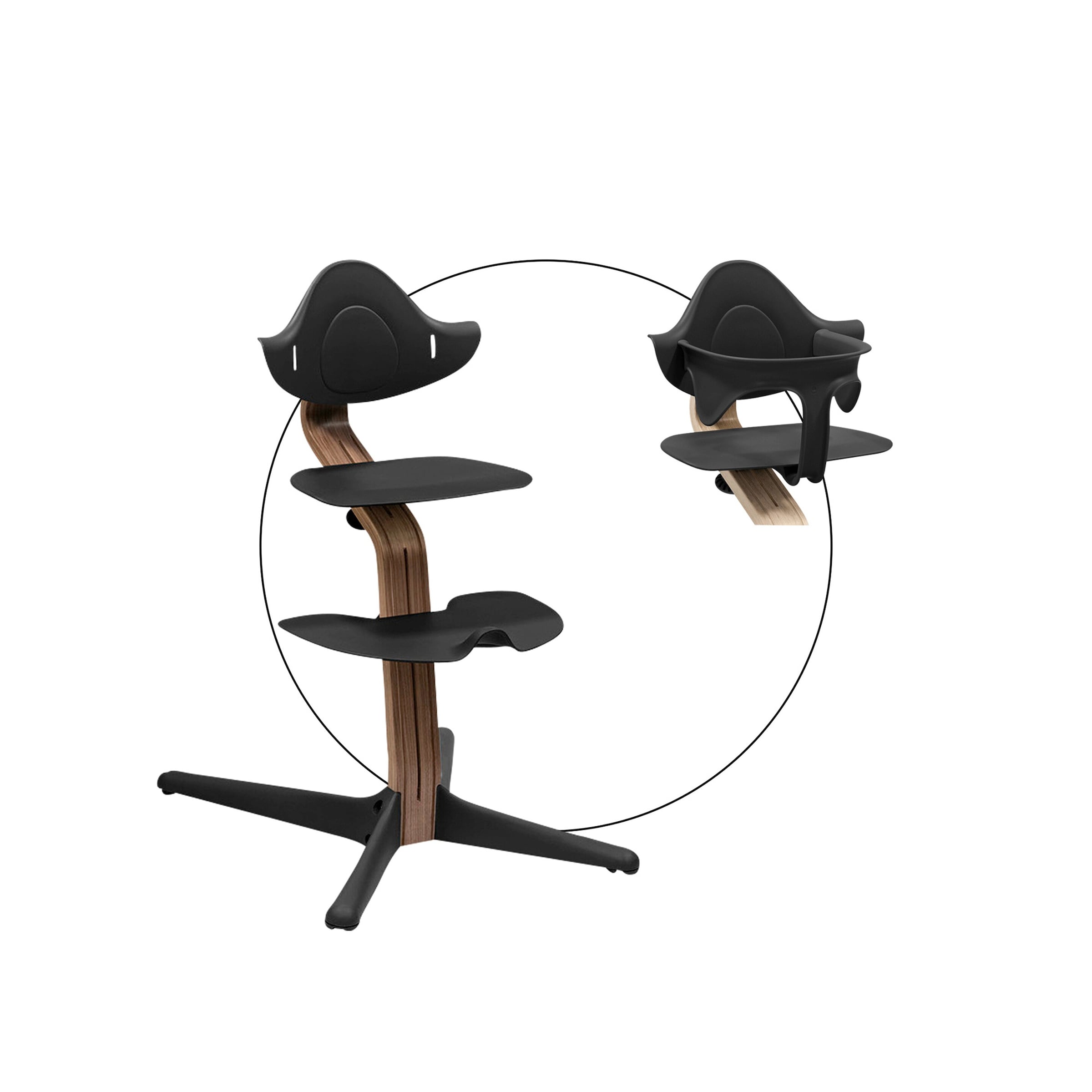 Stokke® Nomi Bundle Hochstuhl Walnuss inkl. Babyset