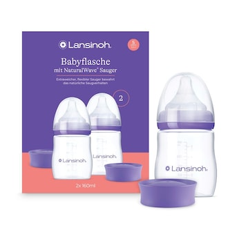 Biberons avec tétines NaturalWave®, large goulot, 160 ml, lot de 2