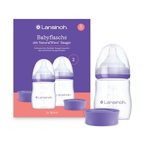 2er-Pack Babyflaschen NaturalWave Sauger, Weithals, 160 ml
