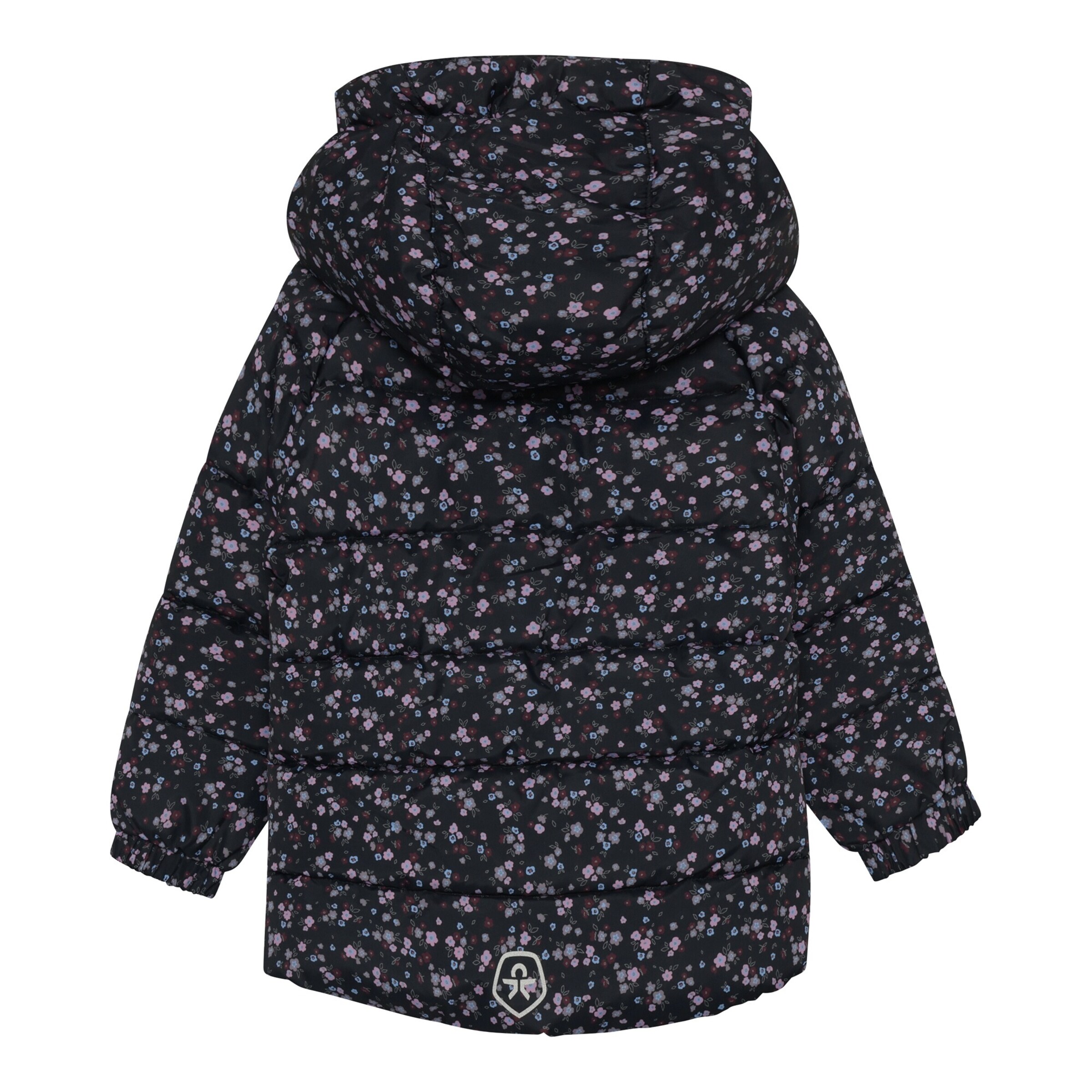 Colorkids Steppjacke mit abnehmbarer Kapuze Blumen