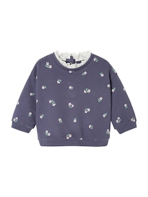 Mädchen Baby Sweatshirt mit Kragen