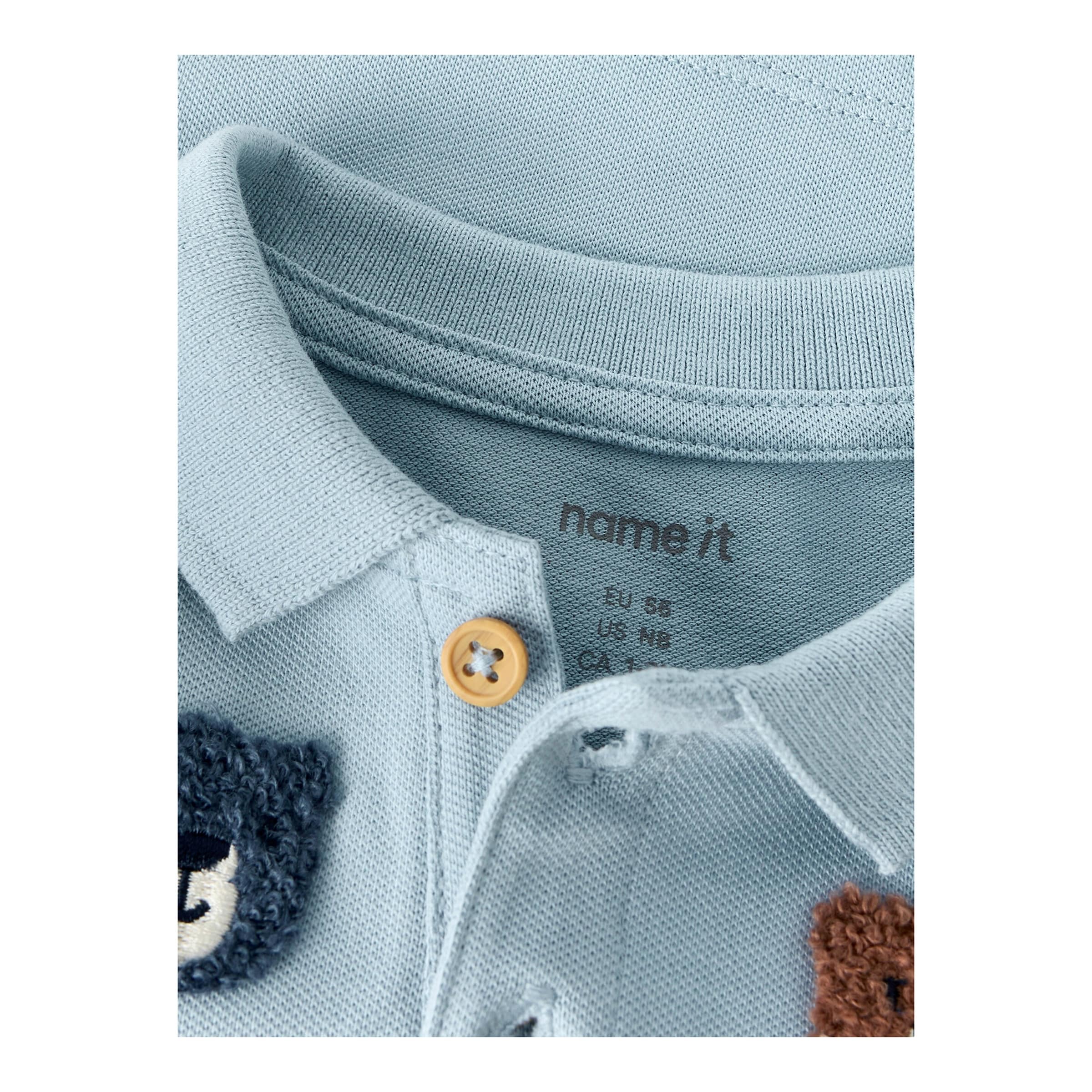 Poloshirt langarm Bären