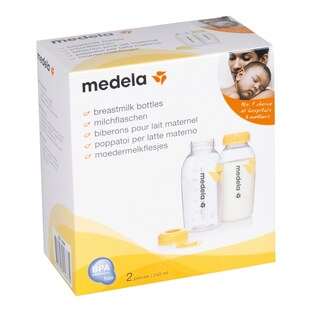 2er-Pack Babyflaschen für Muttermilch, 250 ml