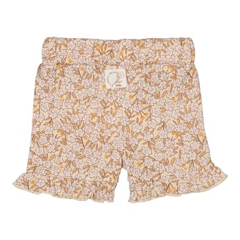 Krepp-Shorts Blumen Rüschen