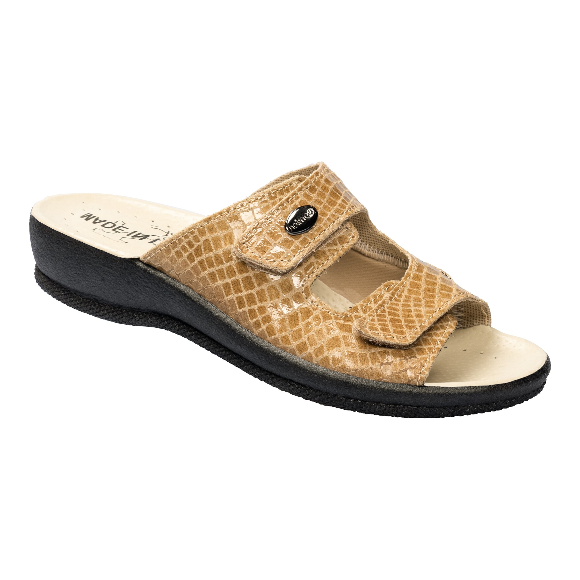Komfort-Pantolette „Paula“, Größe: 36, beige