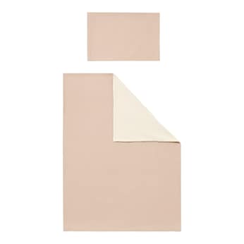 Parure de lit réversible mousseline 40x60/100x135 cm