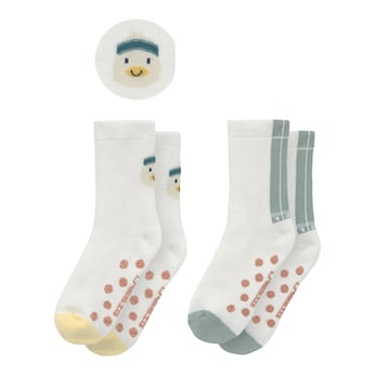 Lot de 2 paires de chaussettes antidérapantes canard rayures