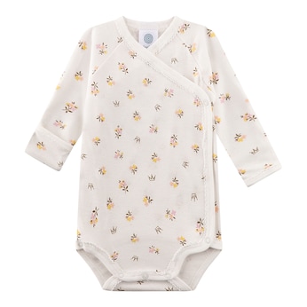 Wickelbody langarm Blumen
