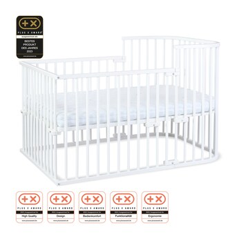 Bundle Beistellbett Boxspring inkl. Matratze MediTex® und Kinderbettumbausatz inkl. Matratze MediTex® extraluftig