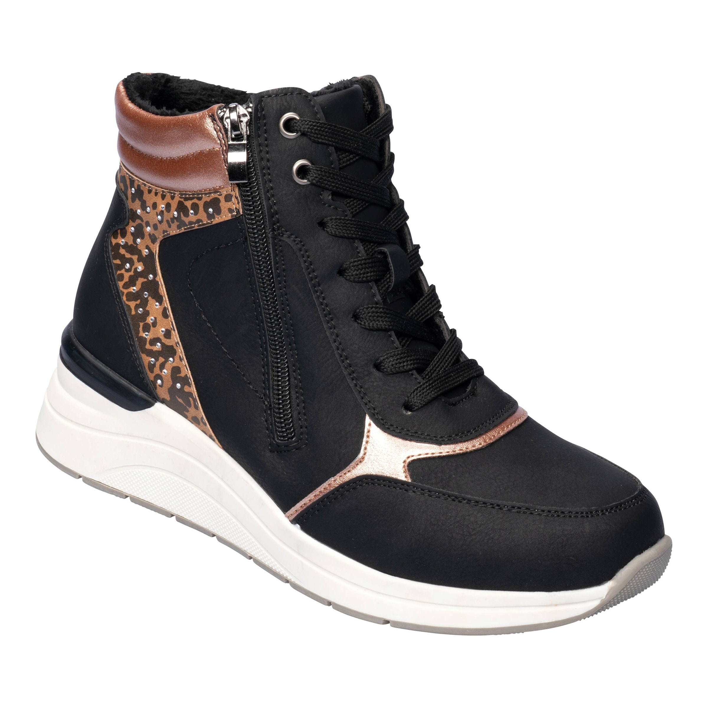 wonderwalk Komfort-Wärme-Knöchelsneaker „Fashion“, Größe: 38, schwarz