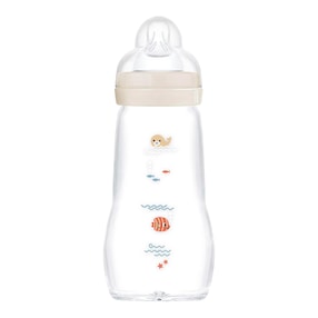 Babyflasche Feel Good matt, Glas, 260 ml, ab 0M