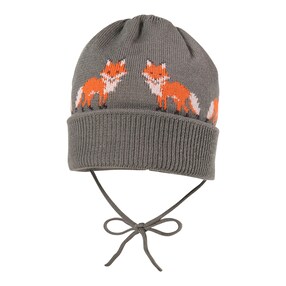 Winter-Strickmütze Füchse