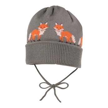 Winter-Strickmütze Füchse