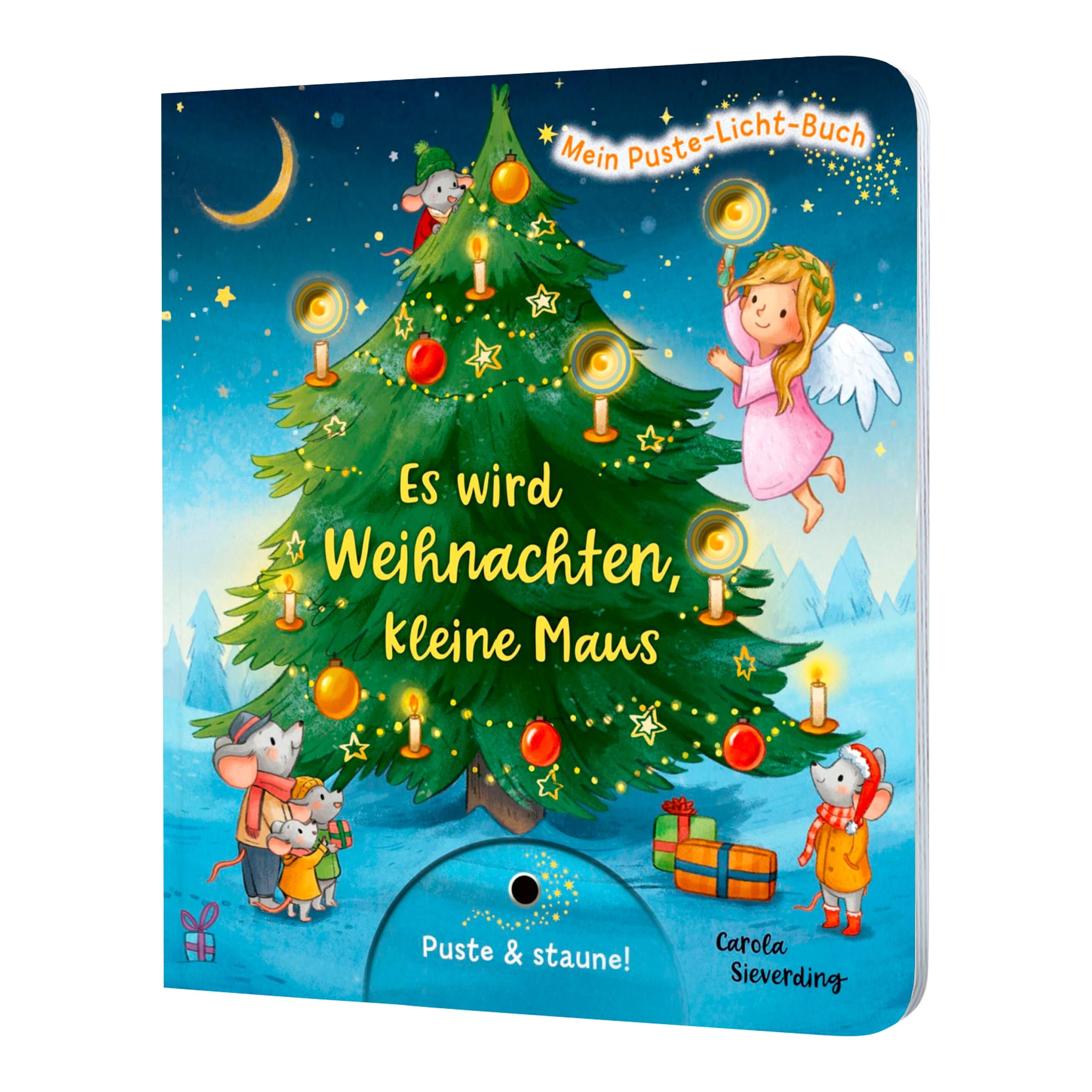 Mein Puste-Licht-Buch: Es wird Weihnachten kleine Maus