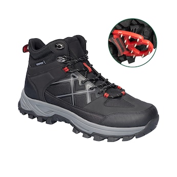 Chaussures de trekking montantes avec crampons en acier