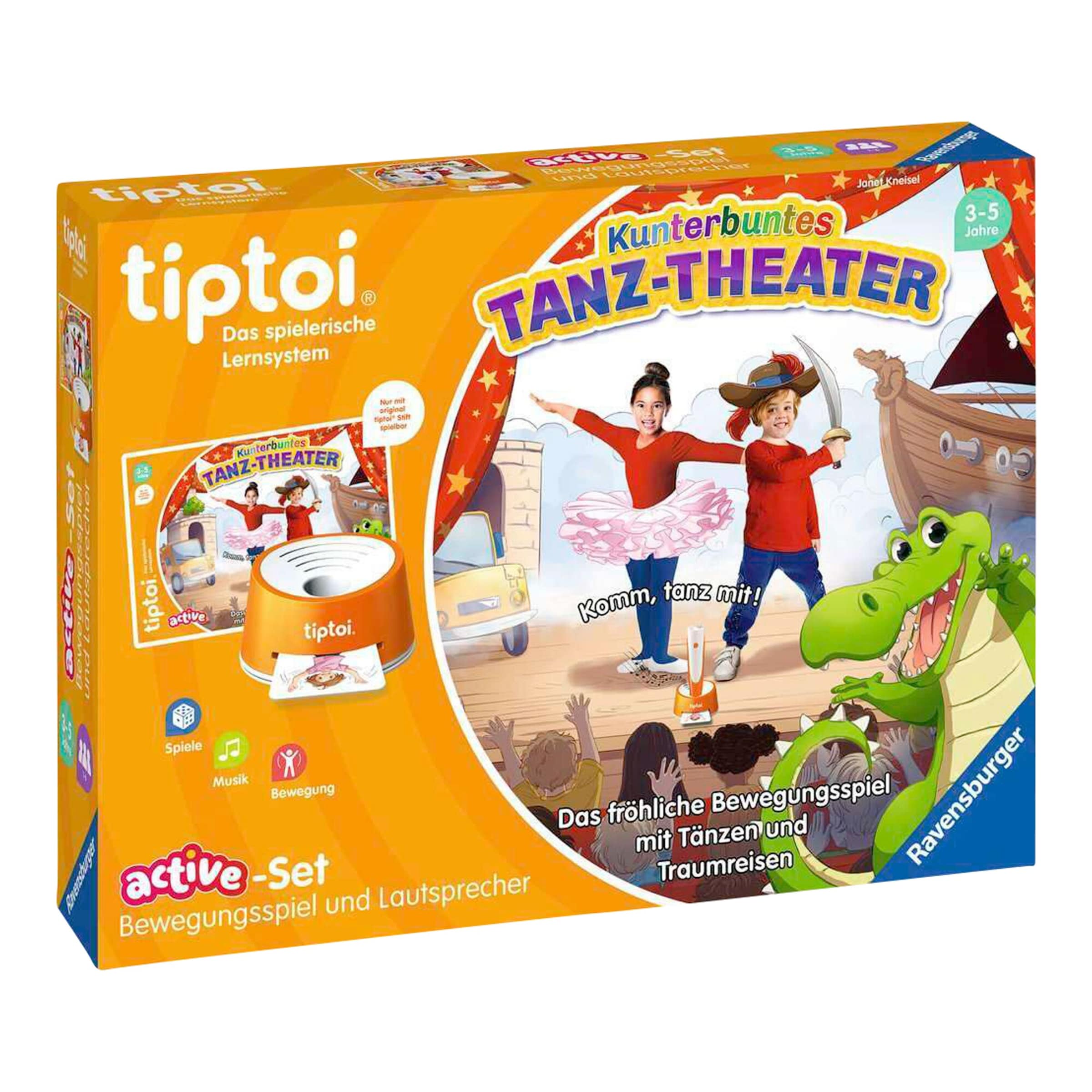 Ravensburger Tiptoi Lernspiel active-Set Kunterbuntes Tanz-Theater