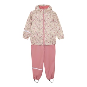 Ensemble 2 pièces veste de pluie et pantalon de pluie fleurs 