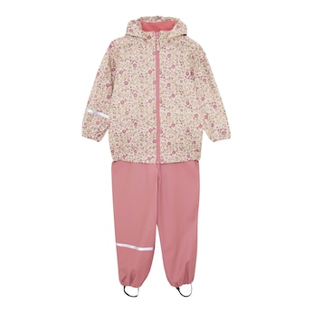 2-tlg. Set Regenjacke und Regenhose Blumen 