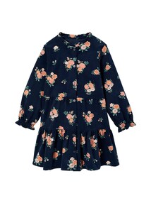 Kleid mit Stehkragen aus Feincord Mädchen