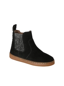 Mädchen Leder-Boots mit Reißverschluss