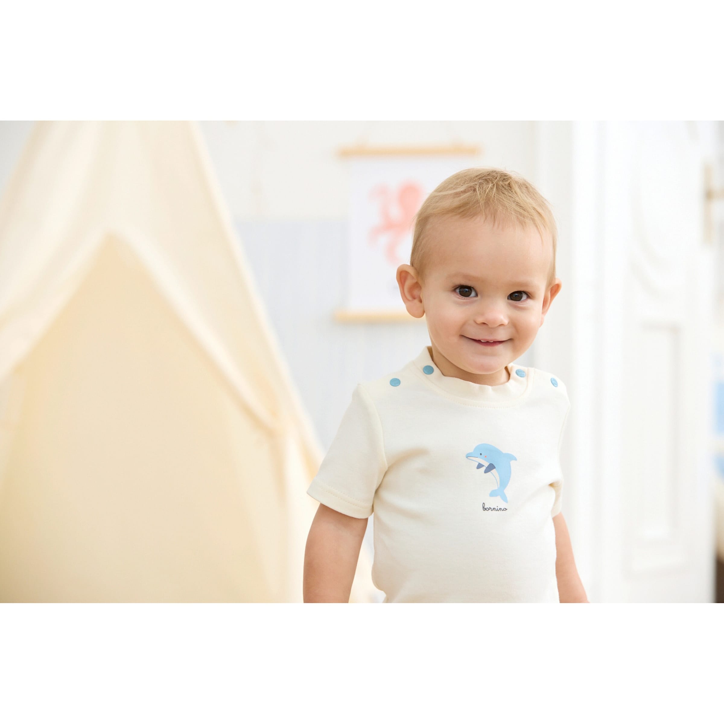 Thumbnail - Bornino Summer Beach T-Shirt Delfin