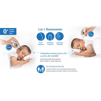 3-in-1 Fieberthermometer Skin Temp