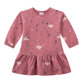 Sweatkleid langarm Mäuse Einhörner