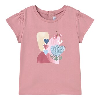 T-Shirt Blume Schmetterling