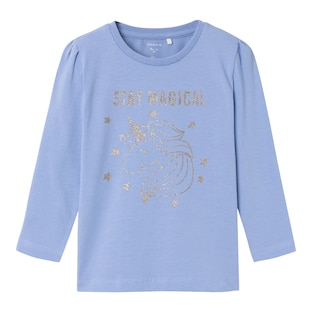 T-shirt à manches longues licorne paillettes