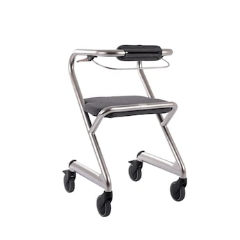 Wohnraumrollator mit Handbremse Diamant Silver