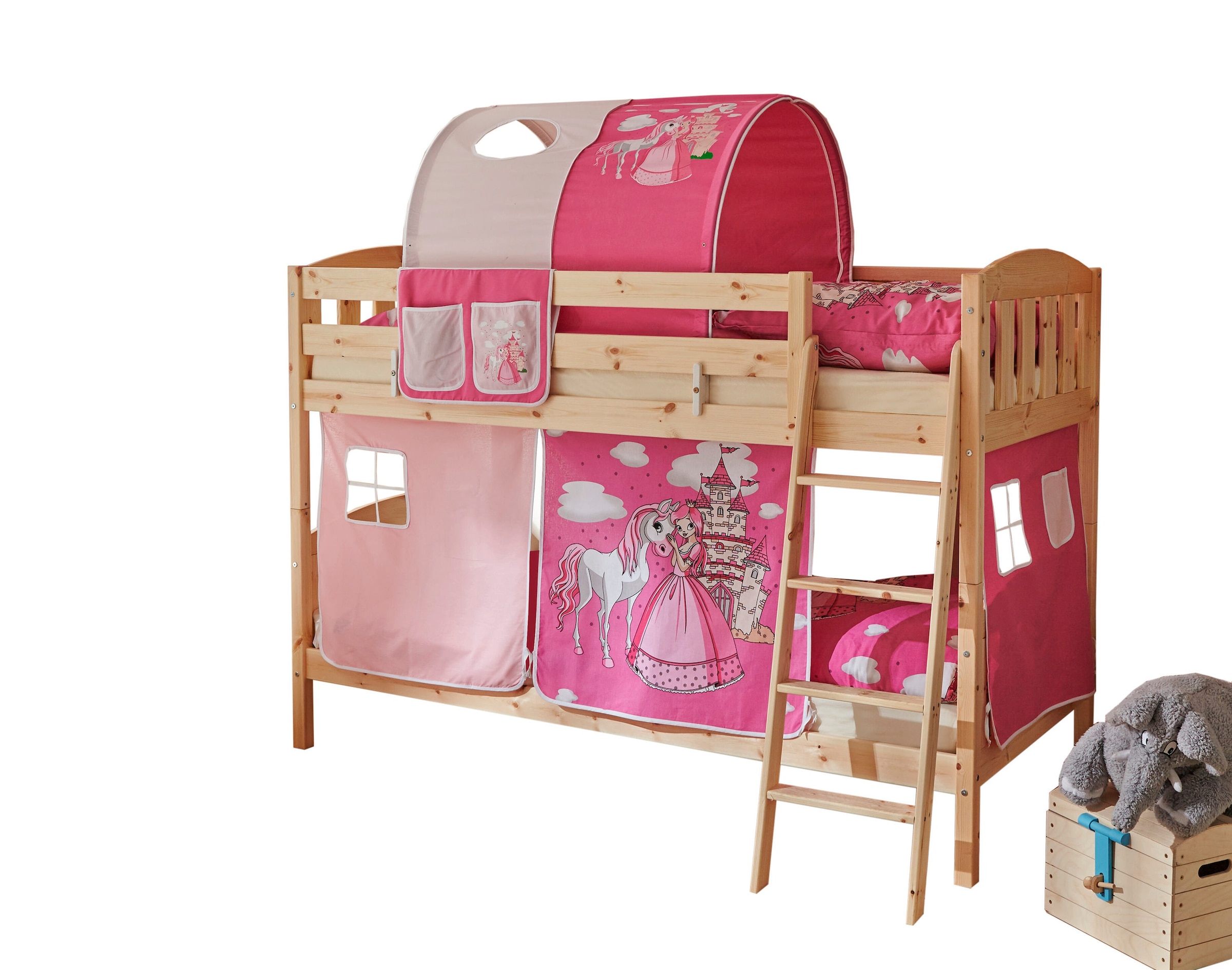 Ticaa Etagenbett Erni Country-V Kiefer Natur Motiv