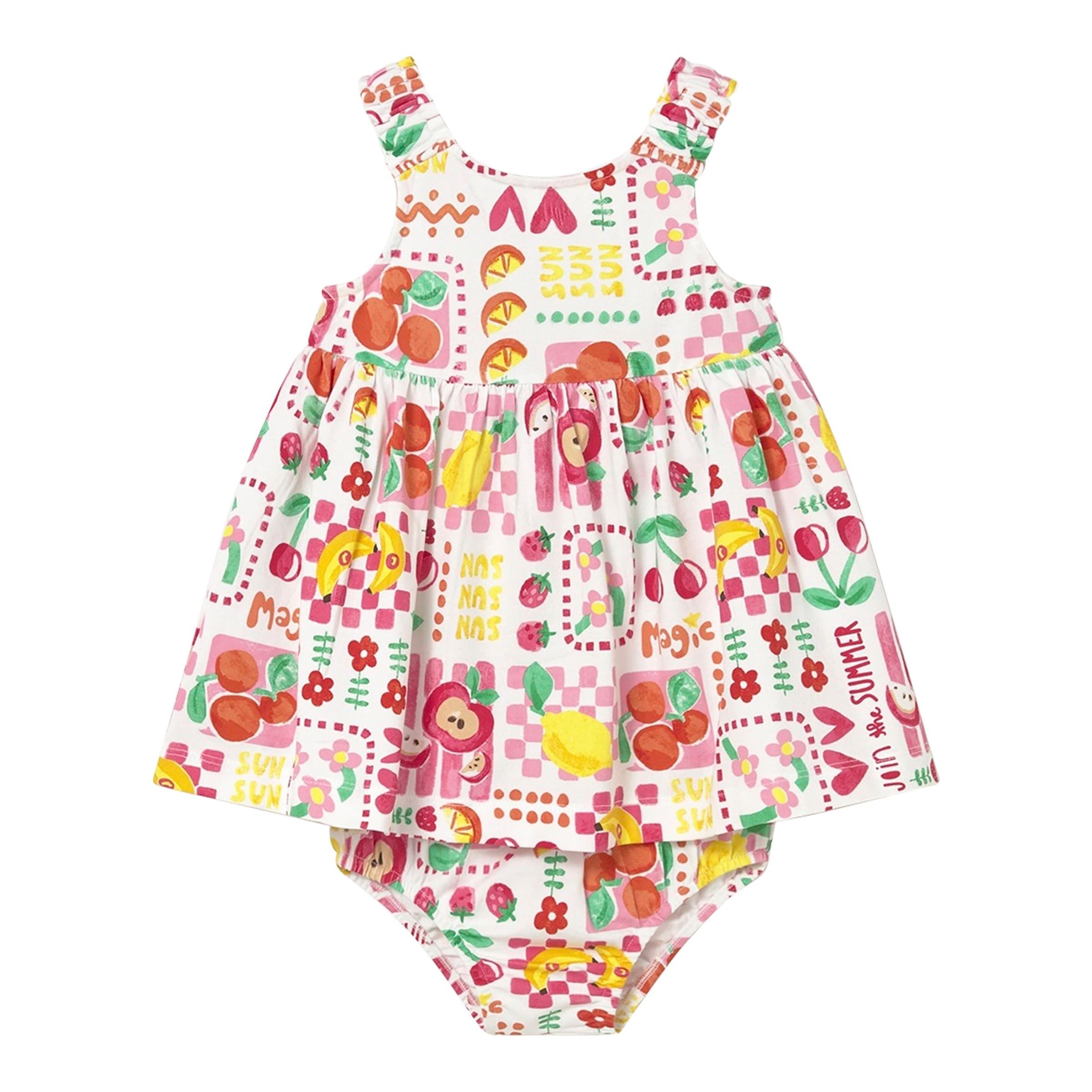Mayoral Baby Kleid ohne Arm Früchte
