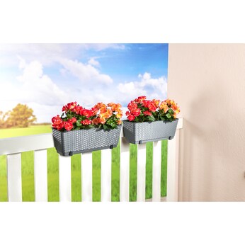 Blumenkasten "Rattanoptik"