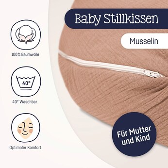 Stillkissen Musselin