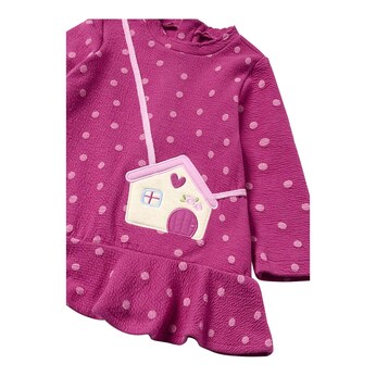 Sweatkleid langarm Haus-Tasche