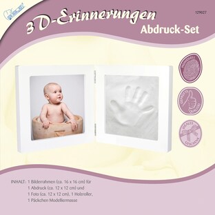 Cadre photo avec kit de moulage pour empreintes bébé au meilleur prix