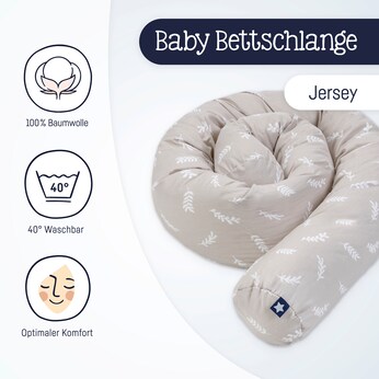 Bettschlange Jersey 180 cm