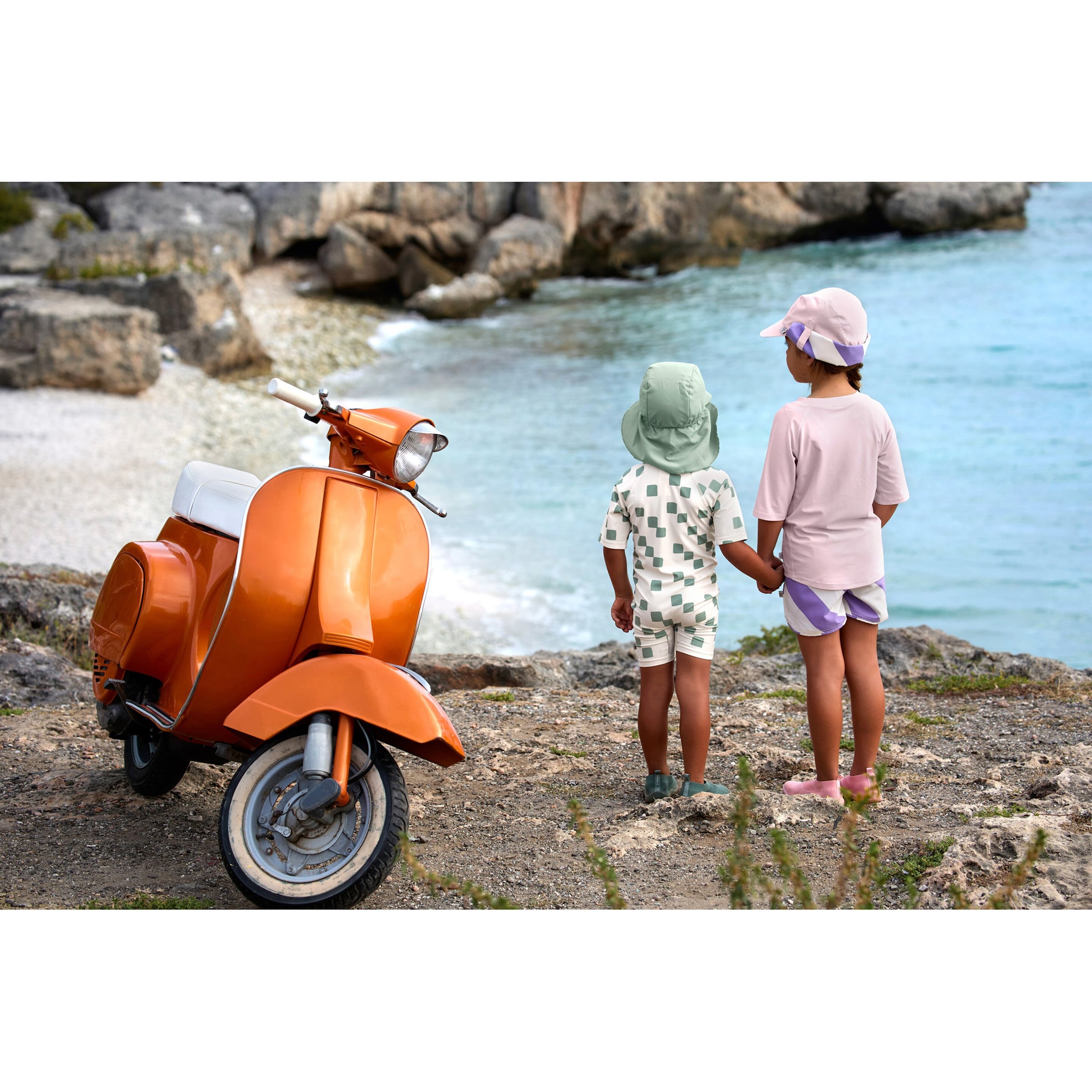 Thumbnail - Lässig Schwimmanzug kurz mit UV-Schutz Quadrate