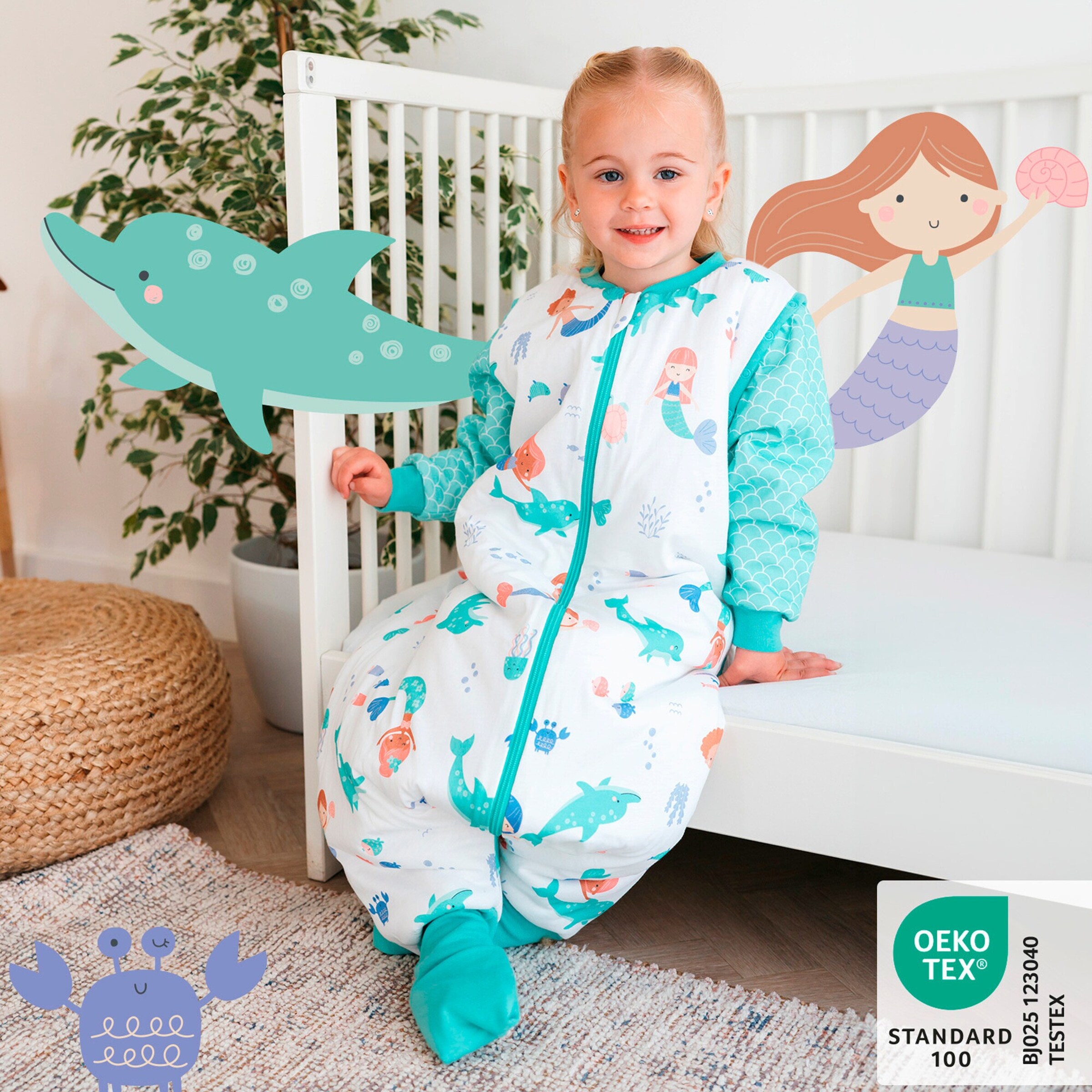 Schlummersack Schlafsack mit Füßen 1.0 Tog