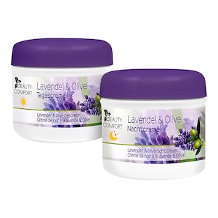 Tages- und Nachtcreme "Lavendel", 2 Stück je 125 ml