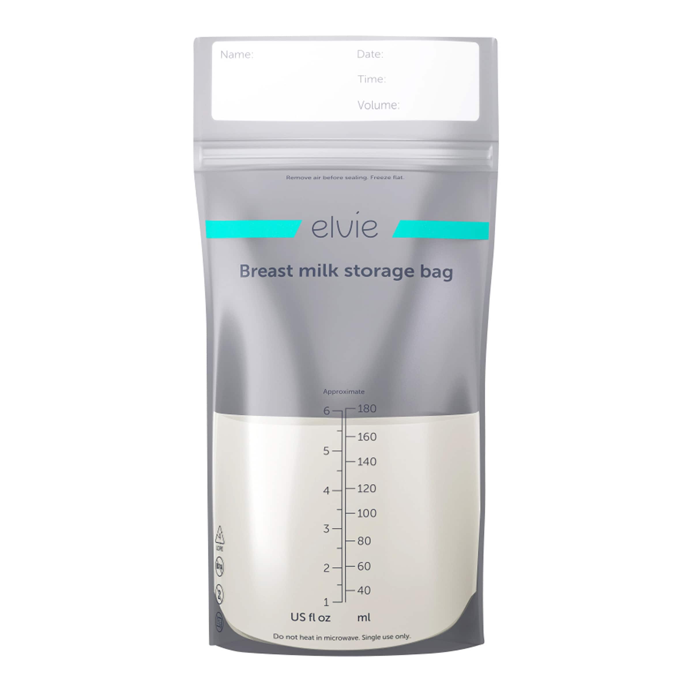 Elvie Mutttermilchbeutel 180 ml, 2 x 50 Stück