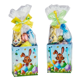 Geschenktasjes Vrolijk haasje, 2 stuks elk 46,7 g