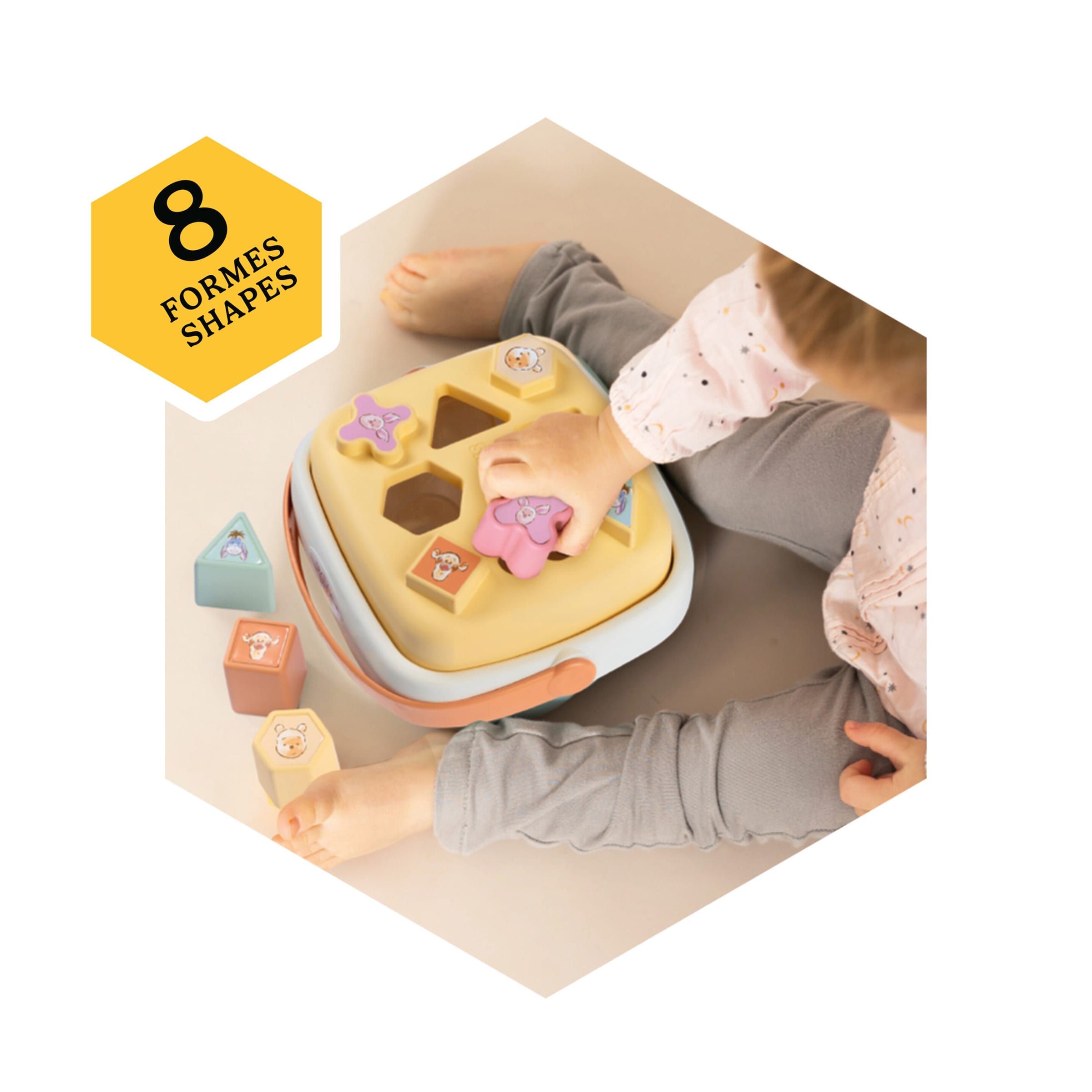 Smoby Disney Winnie Puuh Formen-Steckspielkorb Winnie the Puuh