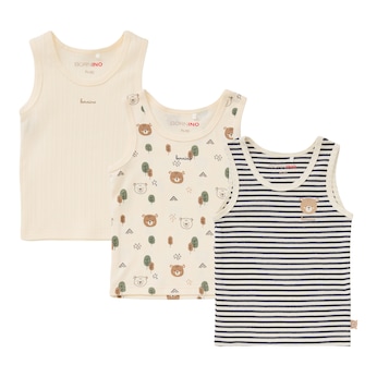 3er-Pack Unterhemden Tiny Forest
