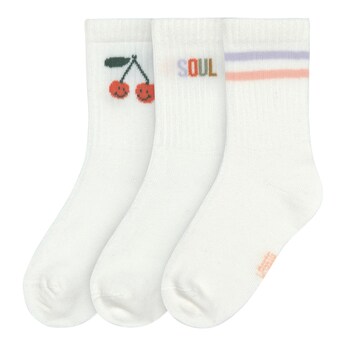 3er-Pack Socken Ringel Kirschen Little Gang