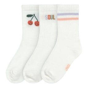 3er-Pack Socken Ringel Kirschen Little Gang