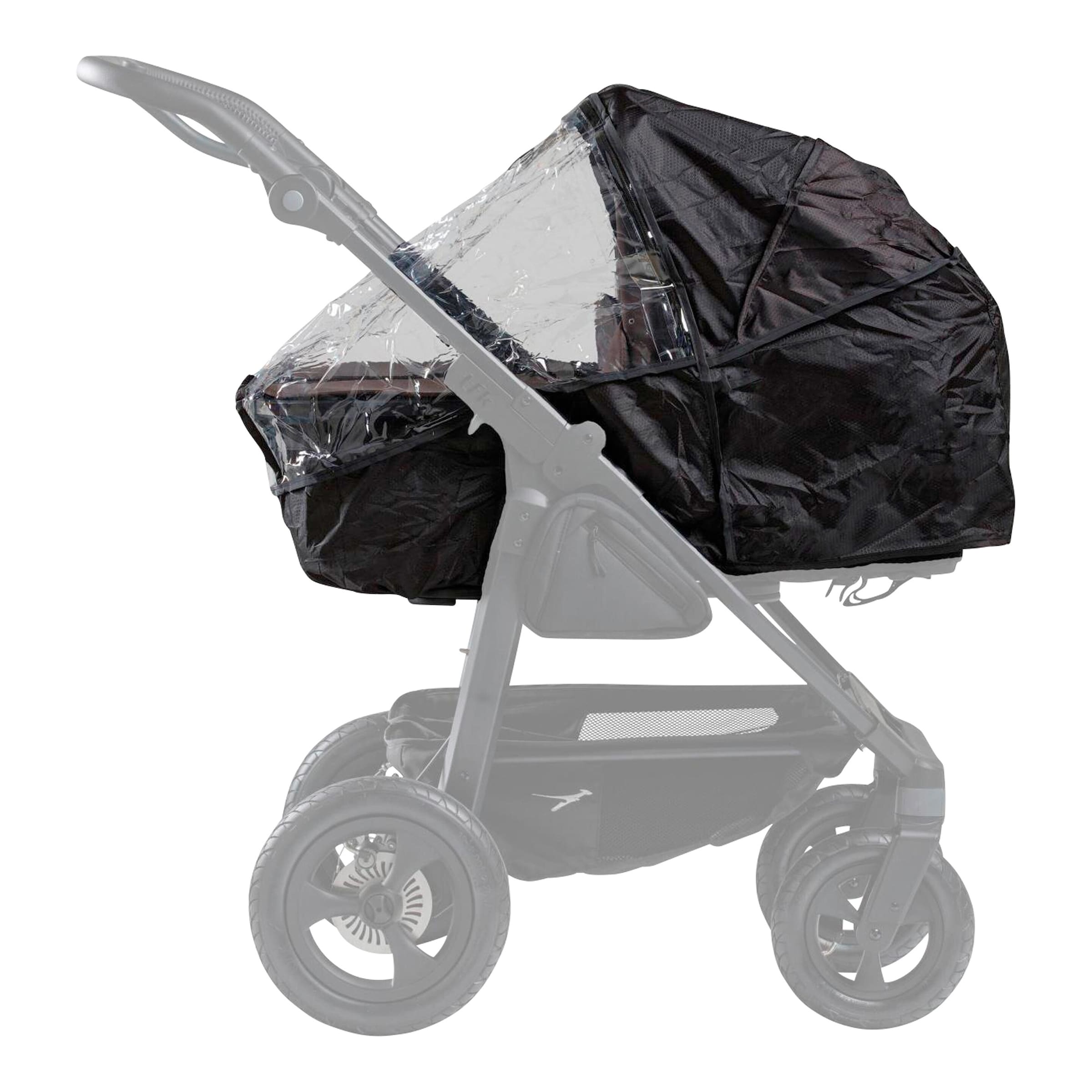 Tfk Regenschutz für duo Kombi-Einheit transparent | schwarz