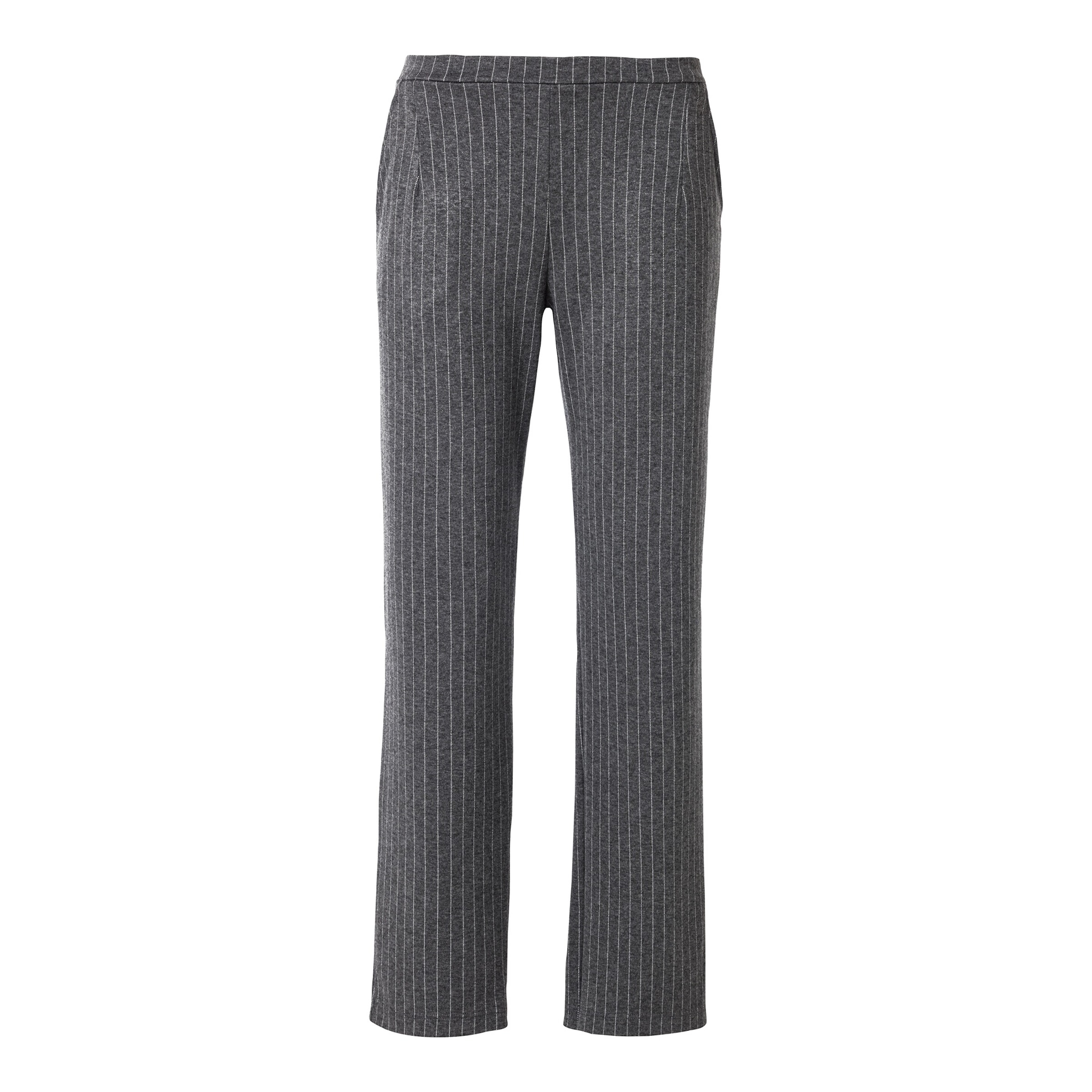 Hose "Klassik", gestreift grau Damen